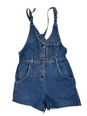 Vintage Lee Denim Shortalls Overalls Y2K